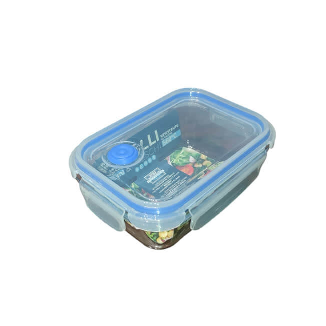 Contenitore ermetico rettangolare in vetro 1520 ml 23×17,5 cm
