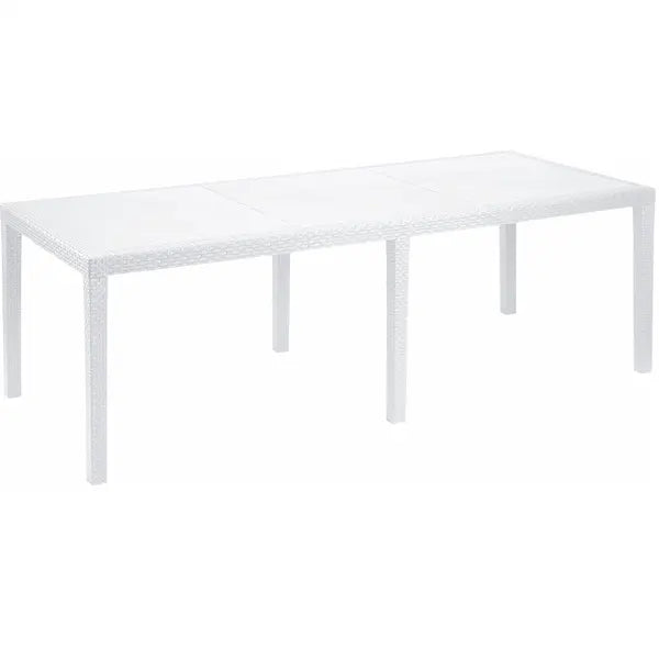 Mesa extensible Queen blanca 200x90x72h cm