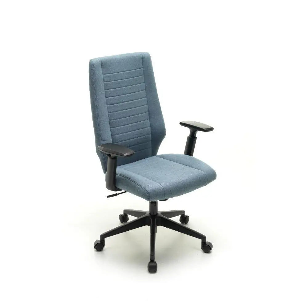Poltrona imbottita Confort blu jeans cm 70x70x102-115h