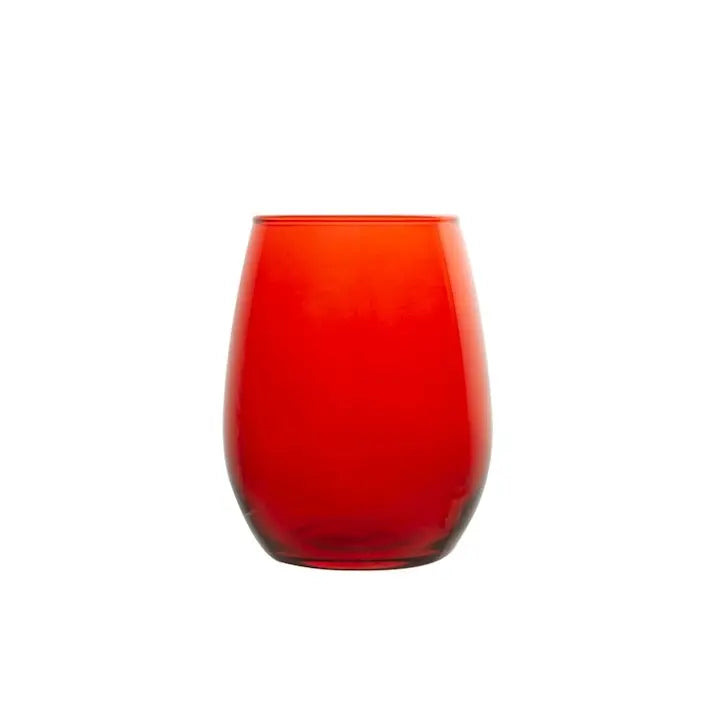 Set 6 bicchieri Amber rossi da 35 cl