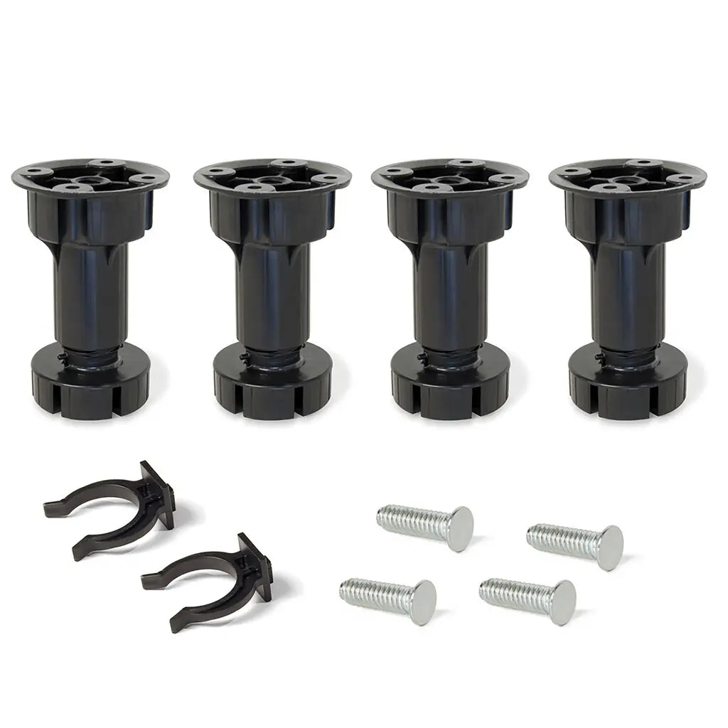 Kit pies regulables para mueble Bone H100 mm negro