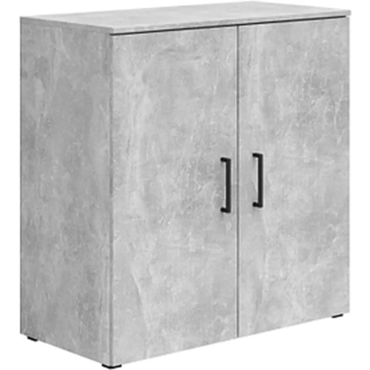 ARMADIO BASSO IN KIT COLORE CEMENTO MELAMINICO DA 18MM 360X800X720HMM