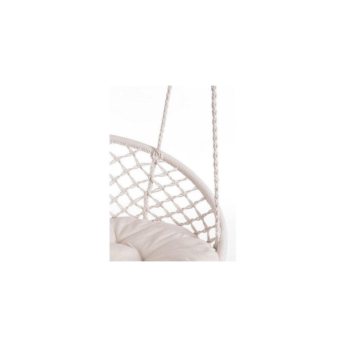 Bizzotto hanging hammock Javier white Ø80x130h