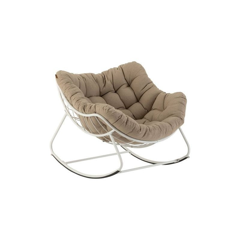 White Paopao rocking armchair