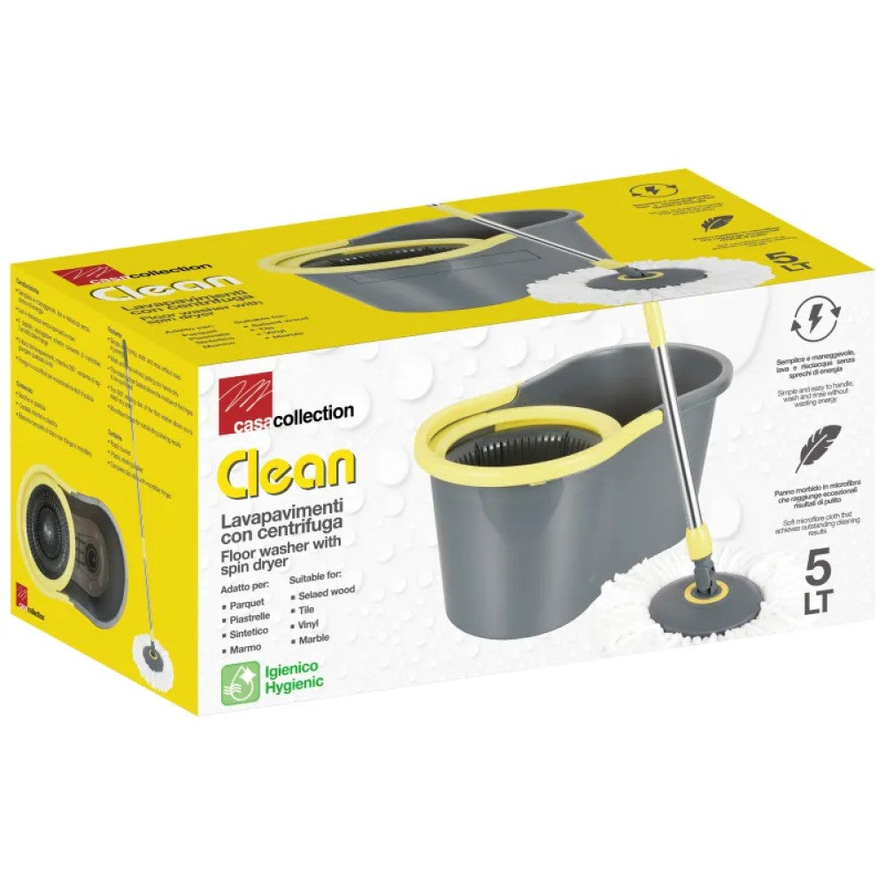 5 L rotating floor cleaning mop bucket