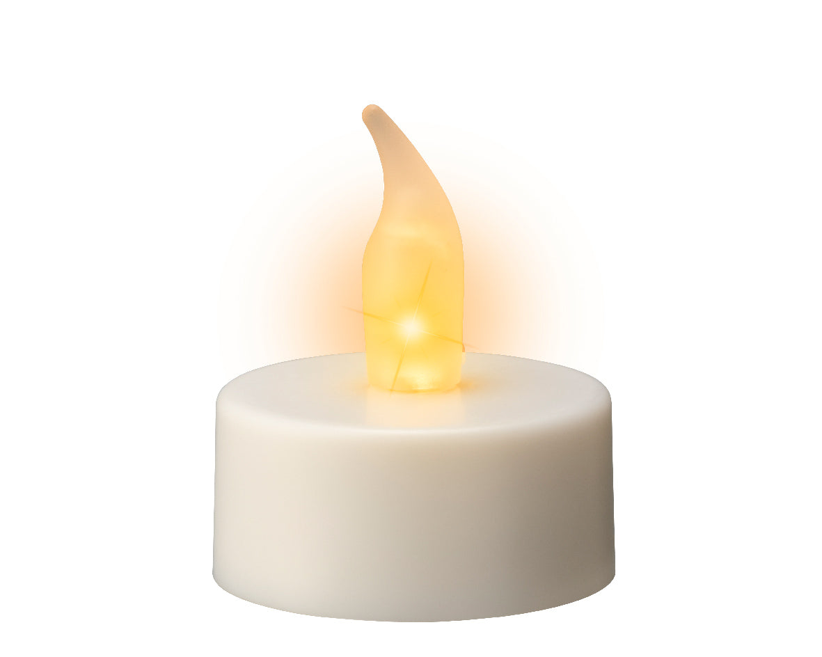 Tealight LED Flame effect 3.8x4.6 cm - 6 pcs