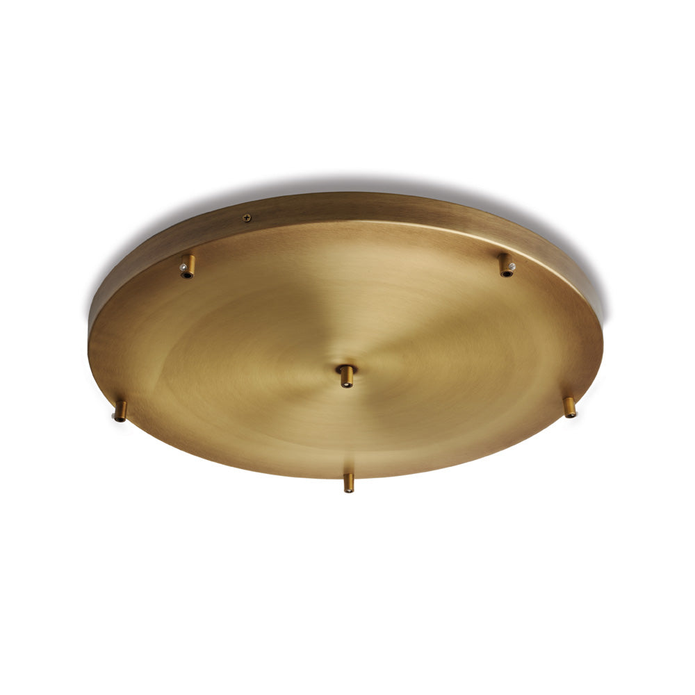 Rosone multicavo ferro bronzato diametro 50 con 6 fori H.3 - Ø50