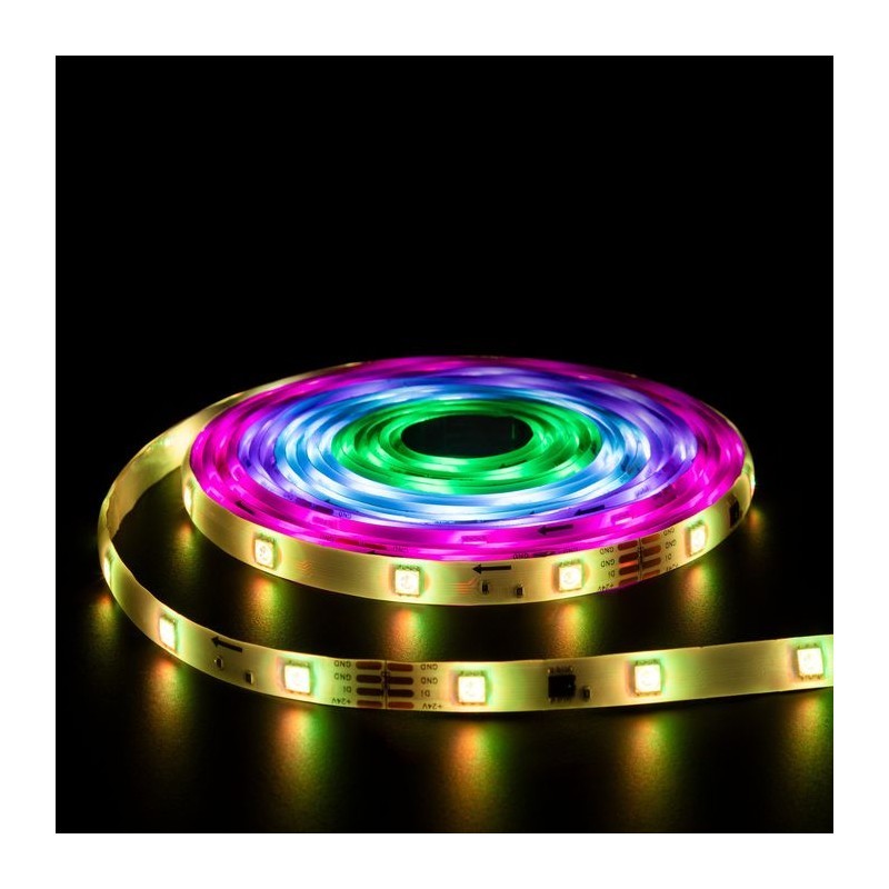 Cinta LED multicolor de 5 m con mando a distancia