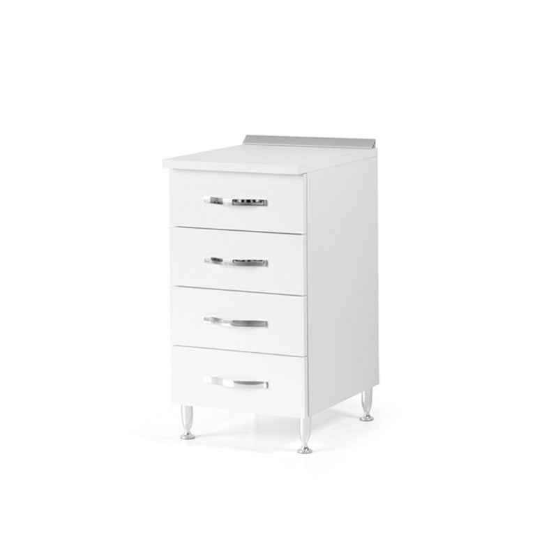 White Ash Kitchen Drawer Cabinet, 4 Drawers, H 85x50x40 cm