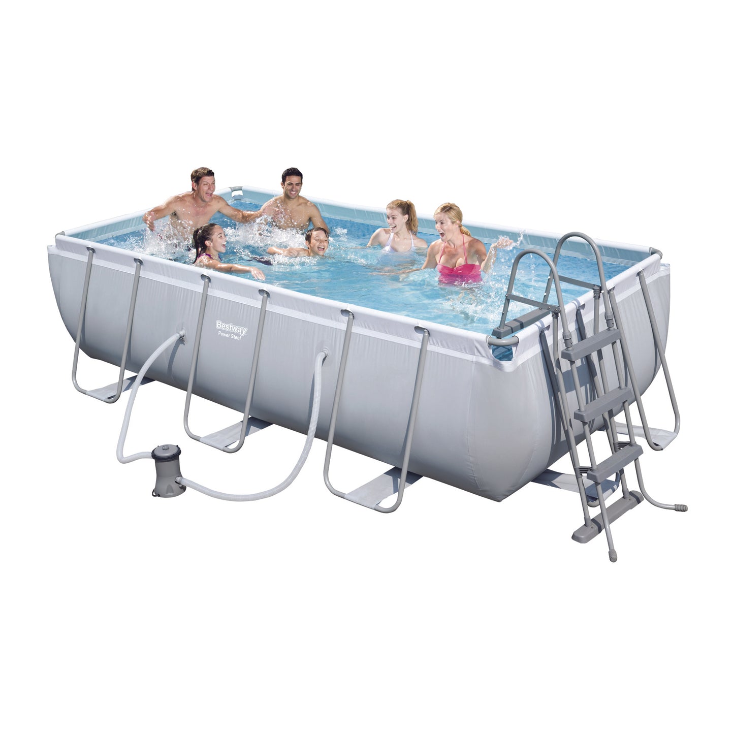 Rectangular Power Steel Frame Pool 404x201x100 cm