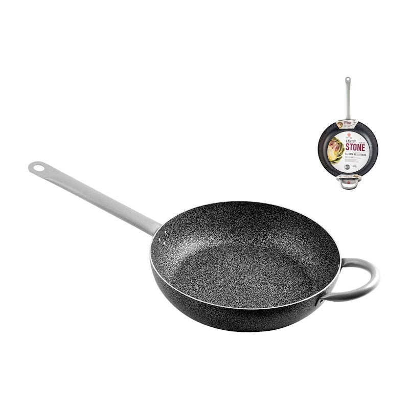 Padella Family Stone Ø 38 cm con 2 manici antiaderente in alluminio