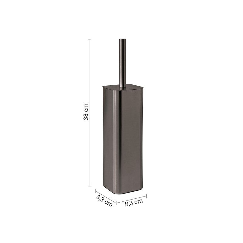 Scopino bagno da terra Tonga gun metal 38 x 8,3 x 8,3 cm