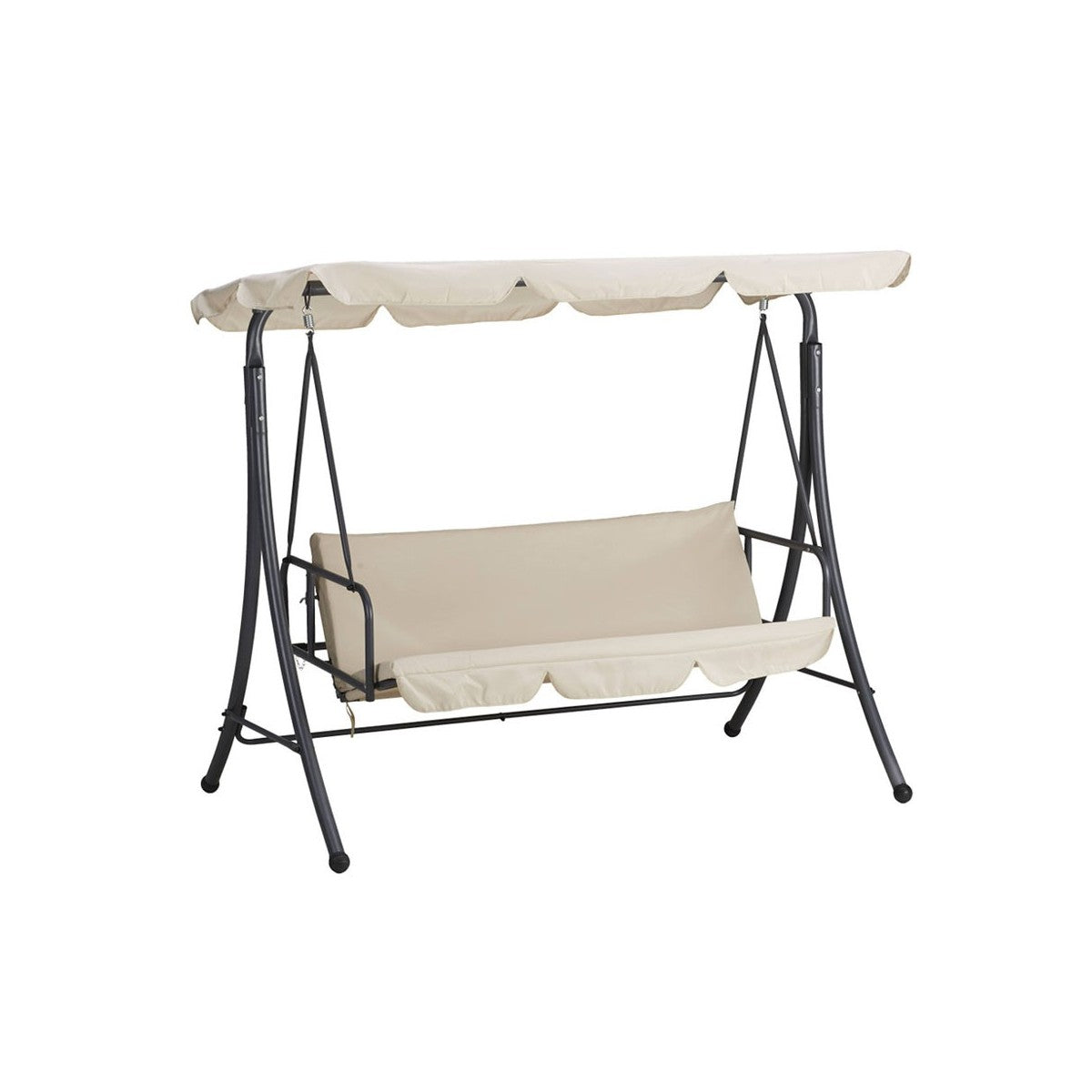 Dondolo Bali 3 posti ecru cm 190x120x165h