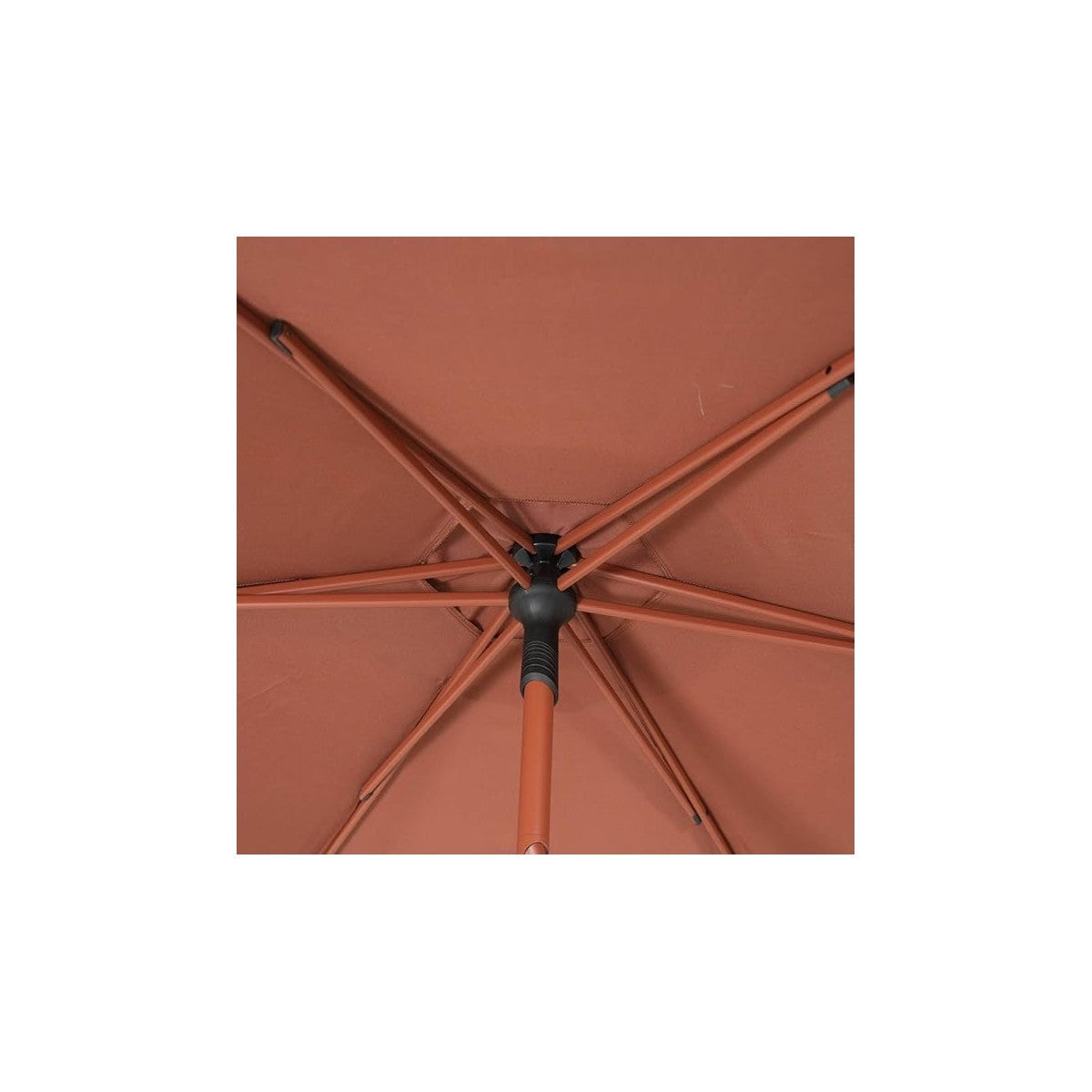Soya-Rundschirm 2,7 m aus Mahagoni-Polyester