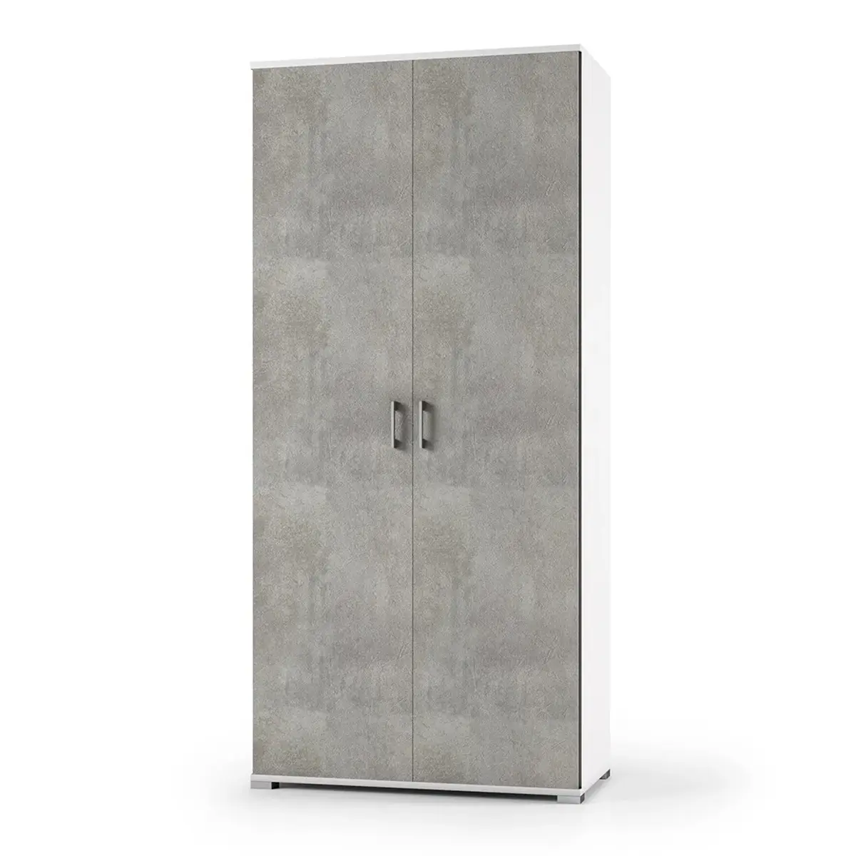 ARMADIO ALTO IN KIT COLOR CEMENTO MELAMINICO DA 18MM 360X700X1800HMM