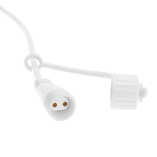 Catena luminosa 5m con 10 portalampada E27 – Cavo bianco