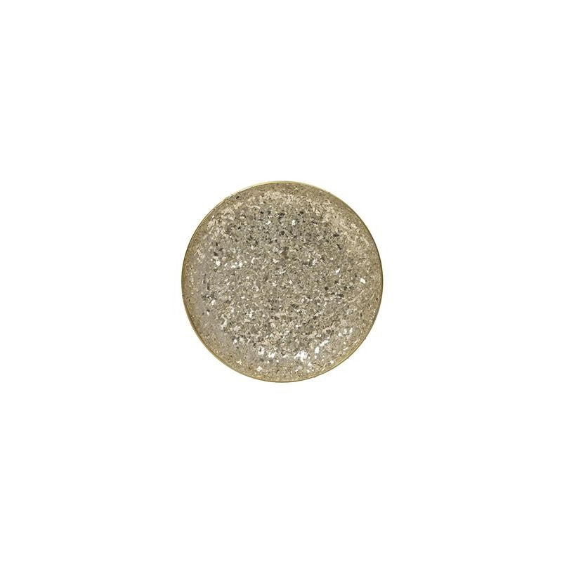 Piatto decorativo oro e argento Ø29 × H3 cm
