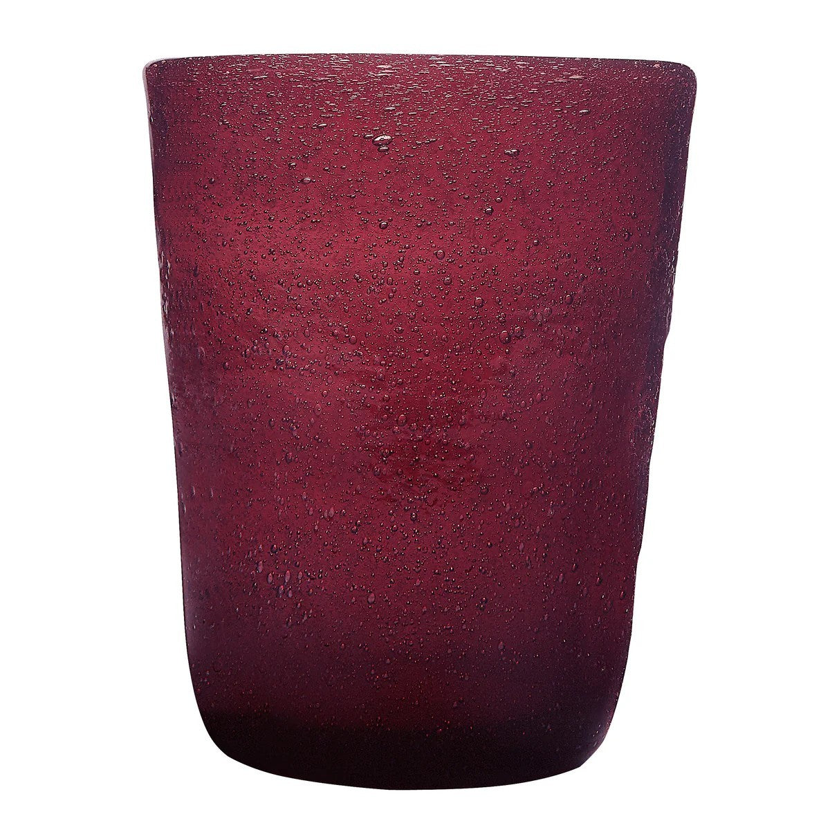 Originaler lila Erinnerungswasserbecher aus mundgeblasenem Glas, 0,25 l