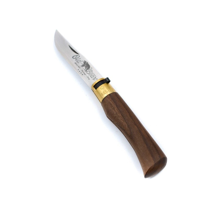 Old Bear klassisches Walnussmesser mit Edelstahlklinge 21 cm Größe L