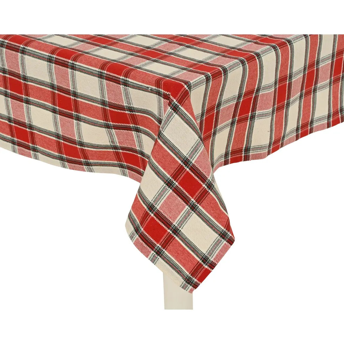 Tovaglia tartan rossa e verde 240 × 140 cm
