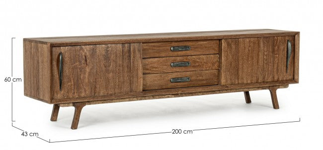 Mobile Porta Tv 2 ante 3 cassetti Sherman vintage