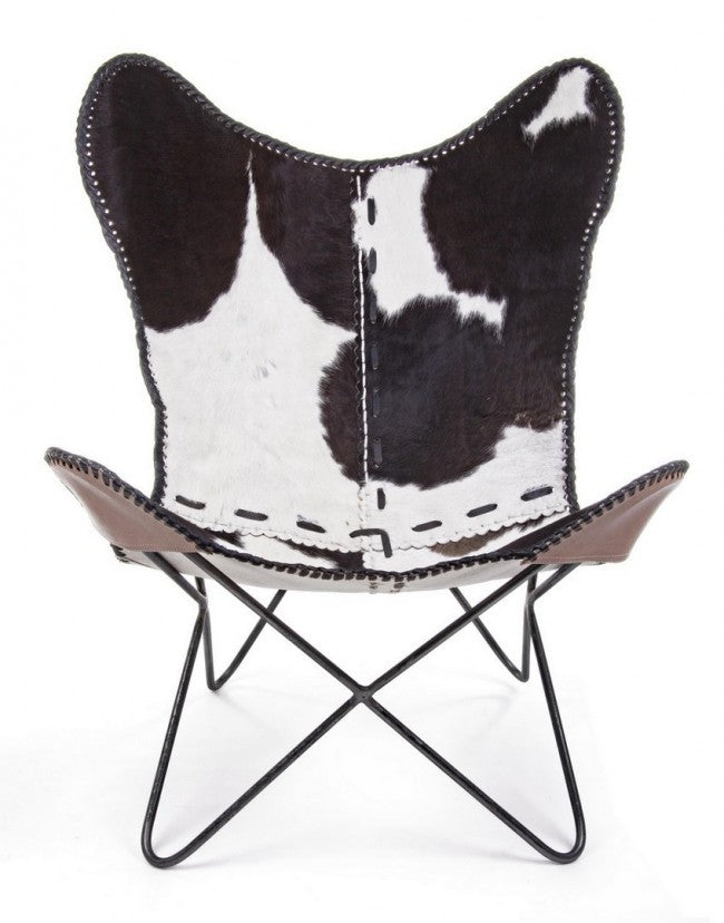 2x Poltrona Buffalo nera in pelle 68x70x93h cm