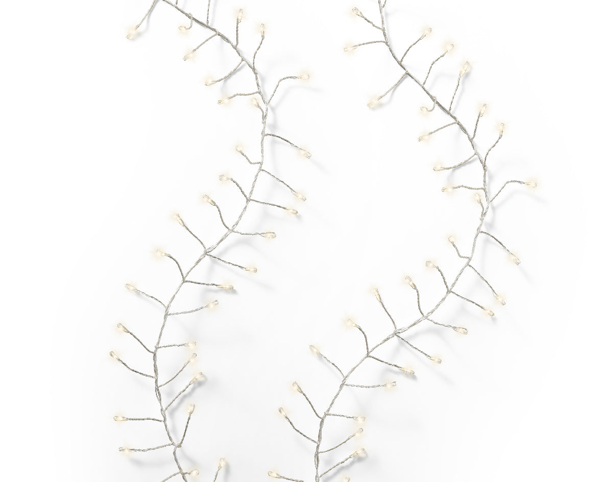 LED light chain 24m 1920 LED silver/hot biano