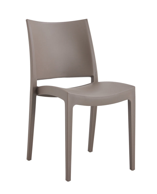 Flat dove gray chair 56.5x44x81h cm