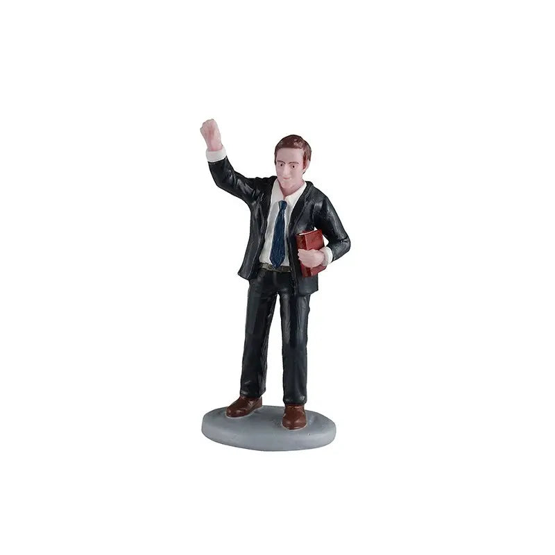 Lemax “Pastor Waving” – Personaggio in resina H6,8 cm