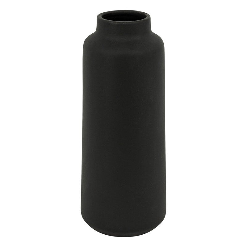 Tila Jarrón de cerámica negro Alt. 30 cm