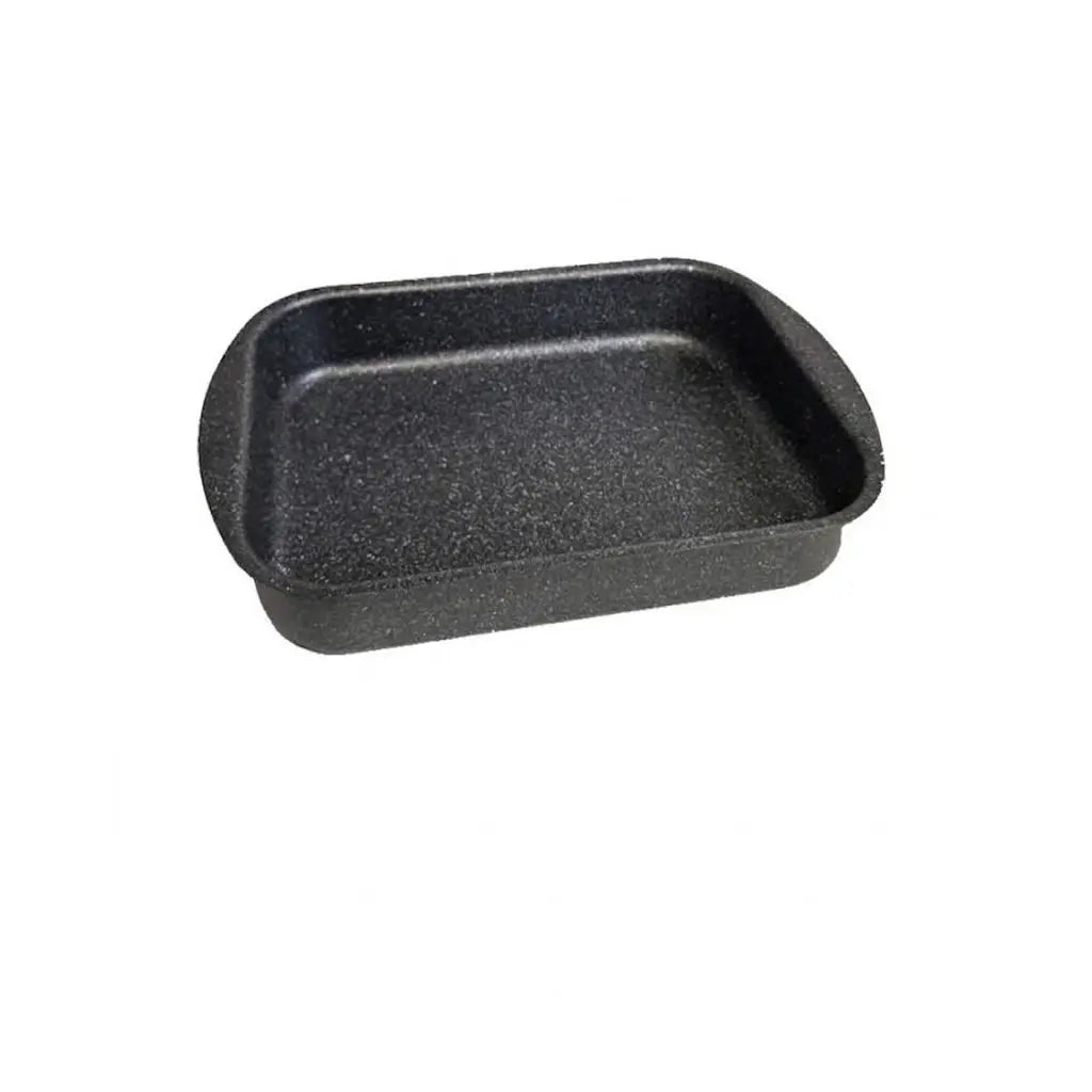 Lasagnera in pietra lavica rettangolare 35x25 cm con rivestimento antiaderente