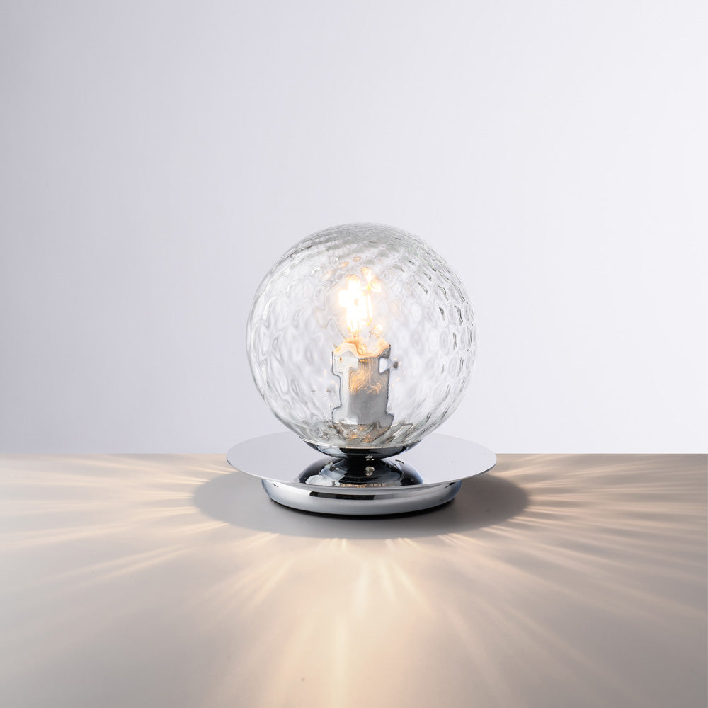 Lumetto in ferro cromo lucido 1 luce H.17 - Ø16