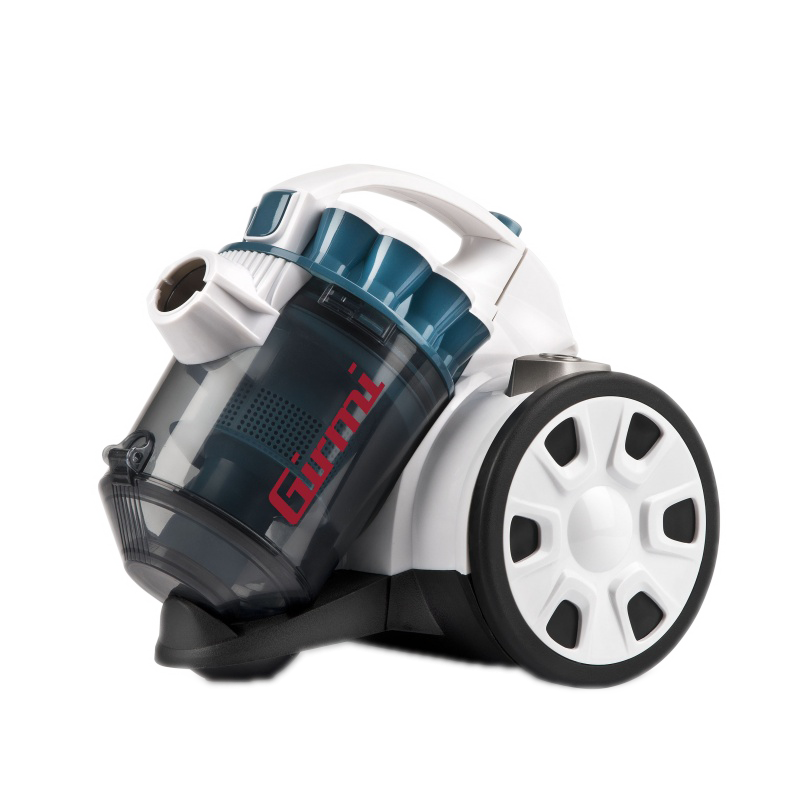 Cyclone vacuum cleaner with aspiring power> 15 kPa and HEPA filtering system - low consumption 700 W - Tank capacity 1.8 lt - silence 79dba - Dimensions 31 x 28.5 x 24.5 cm