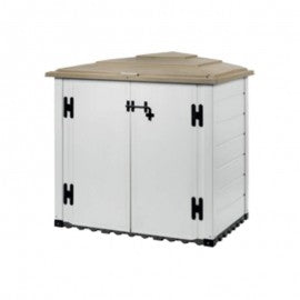 Garden Shed BOX EVO 100 Beige/Brown 131x88xh.133 cm