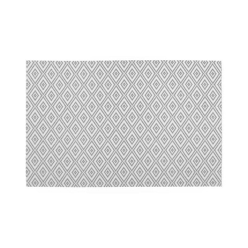 Mantel individual geométrico blanco 45x30 cm