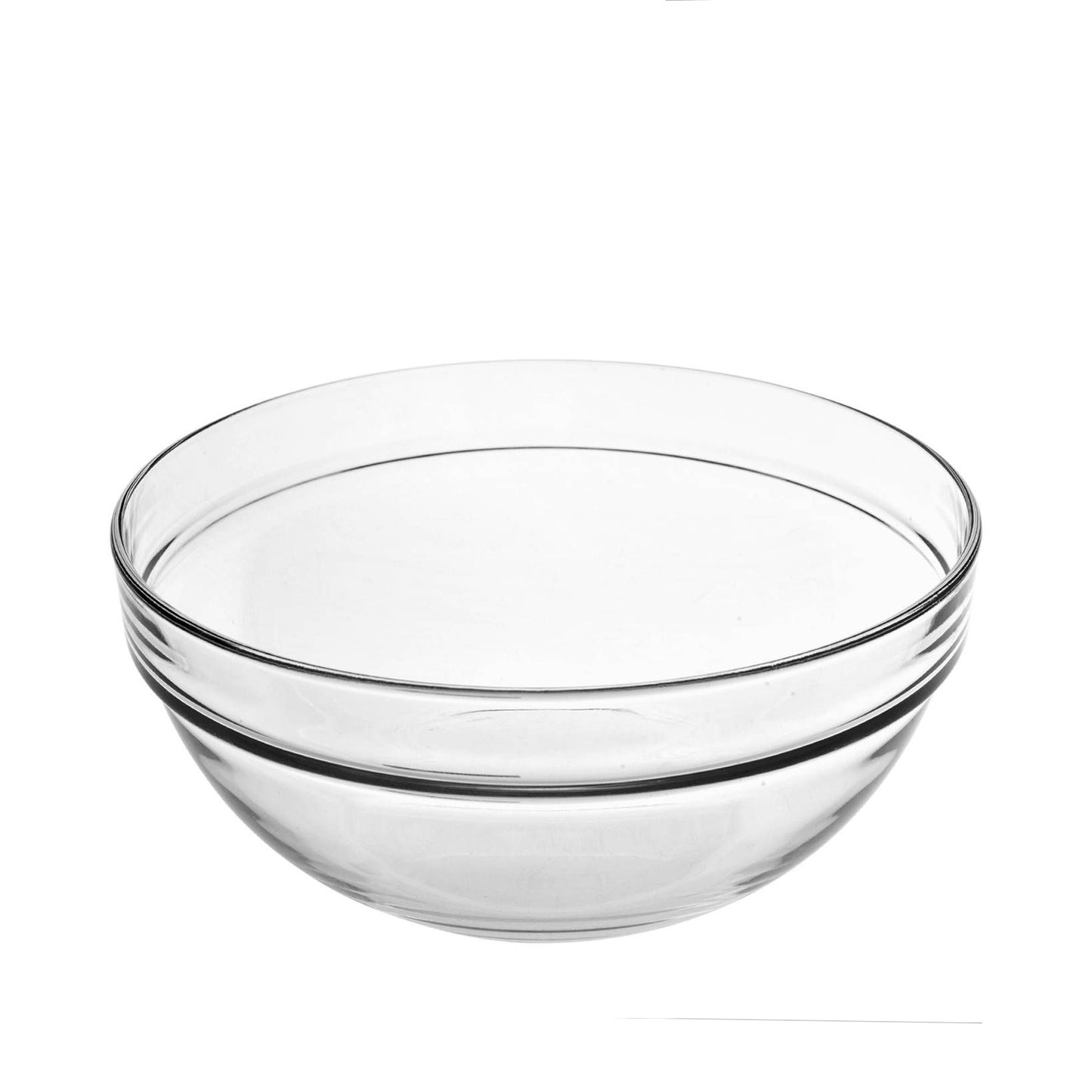 Stapelbare Salatschüssel aus Glas 17 cm