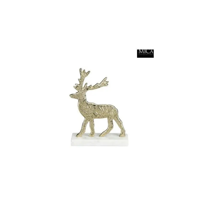Cervo decorativo natalizio champagne 16 × 6 × H23 cm