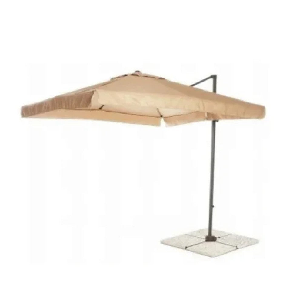 Regenschirm Venedig 3x3m anthrazit/ecru