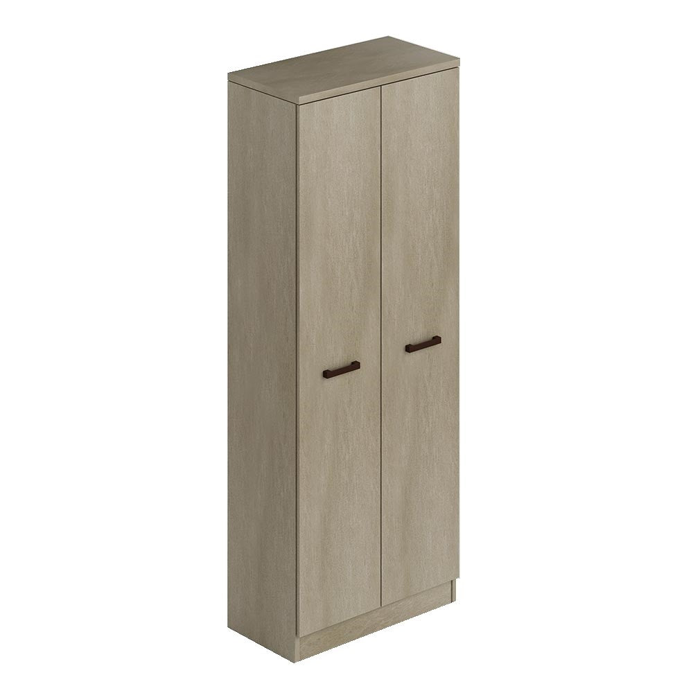 Multi-Purpose Shoe Cabinet Clay, 2 Doors, Broom Storage H182