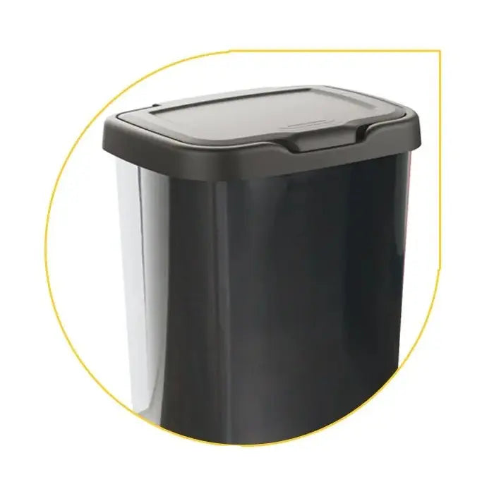Papelera con pedal Jive negro 20 L