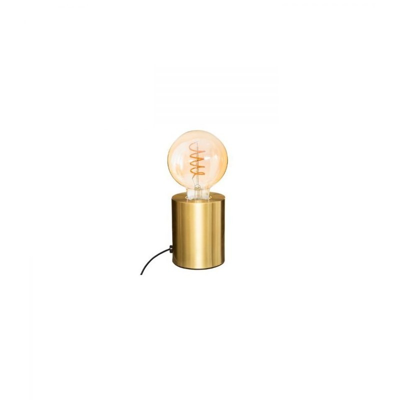 Lampe mit Saba-Sockel, Höhe 10,5 cm, Gold