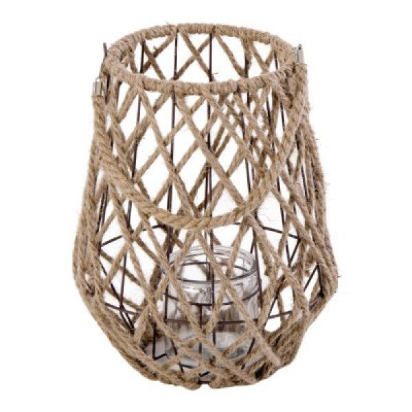 Brasilia lantern with glass jar Ø 19 cm