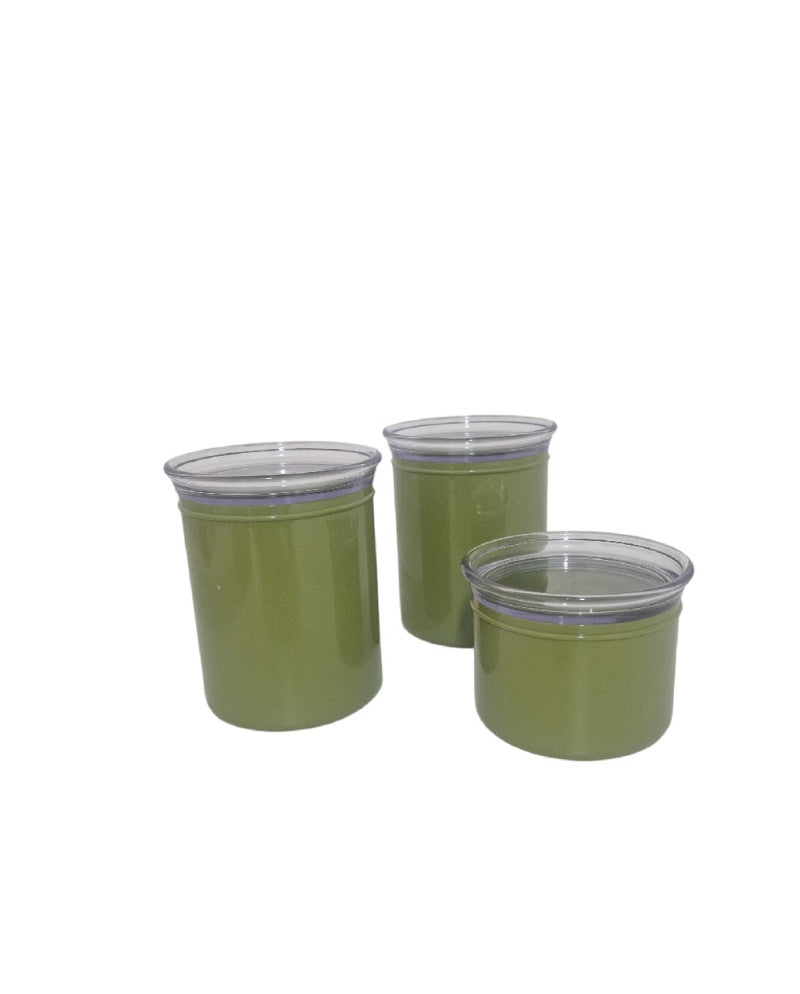 Set mit 3 grünen Gläsern der Chef-Linie