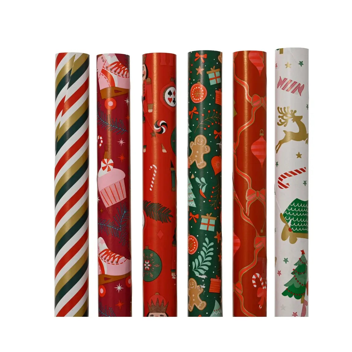 Rotolo carta regalo natalizia 70 × 200 cm – 1 pezzo assortito