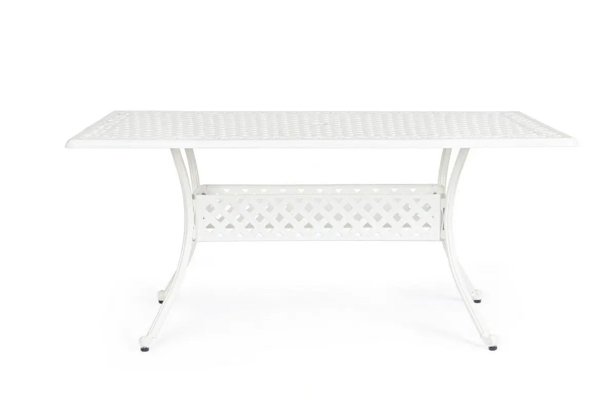 Rectangular outdoor table Ivrea white 90x160 cm