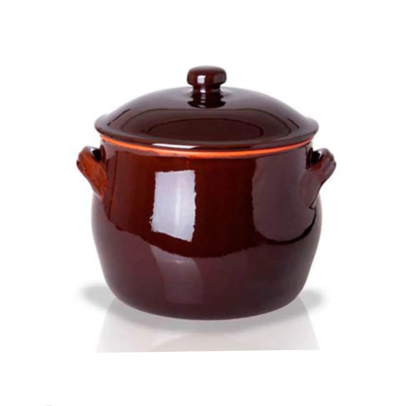 Benegiamo Terrakottatopf mit Deckel 2 Griffe ø24 cm