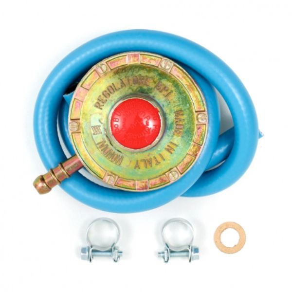 Kit Regulador Manguera Gas GLP para Barbacoa Salmar - Con Manguera 120 cm