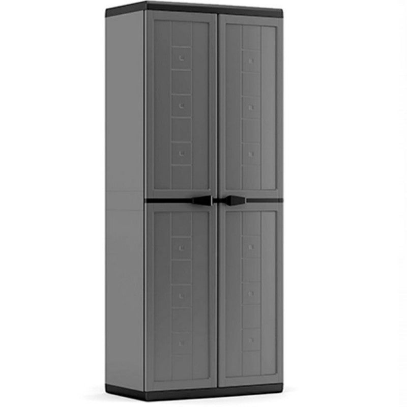 JOLLY Broom Cabinet Grey 68 x 39 x H166 cm