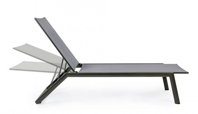 4x Cruise Reclining Sun Lounger with Wheels Anthracite