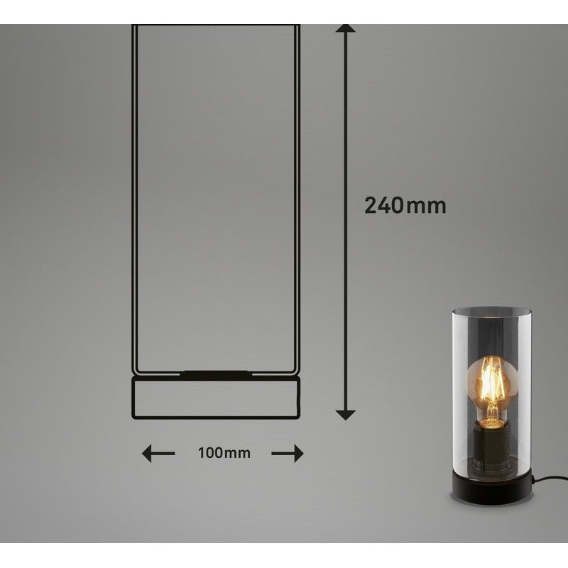 Fumi table lamp E27 h 23.5 cm black